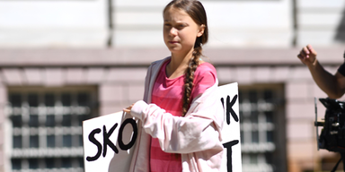 Greta Thunberg auf Klimademo