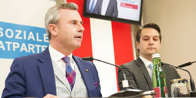 Hofer und Nepp bei pressekonferenz