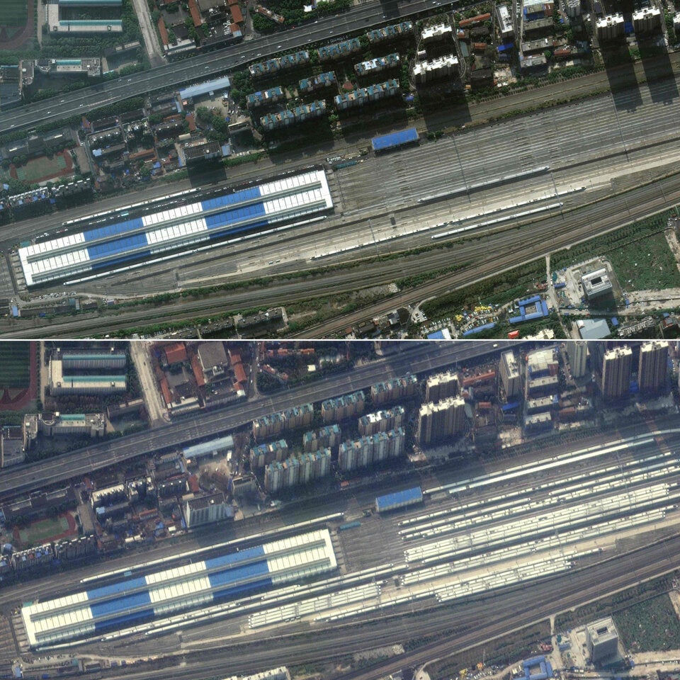 Satellitenbilder Coronavirus