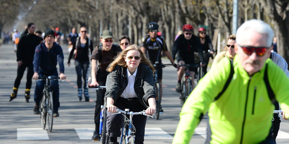 Leere Straßen, volle Parks: 