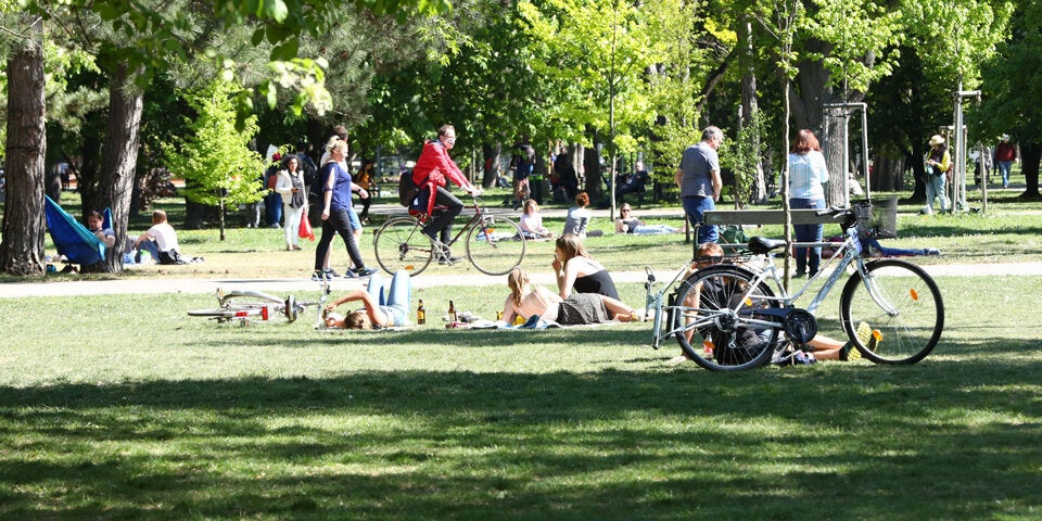 COronavirus Österreich Park Prater