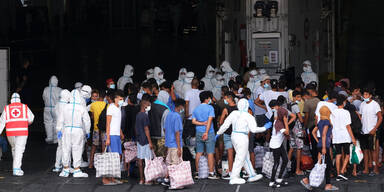 Lampedusa Fl&uuml;chtlinge