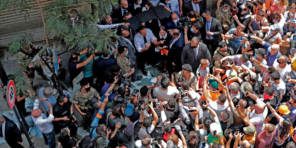 Macron Beirut