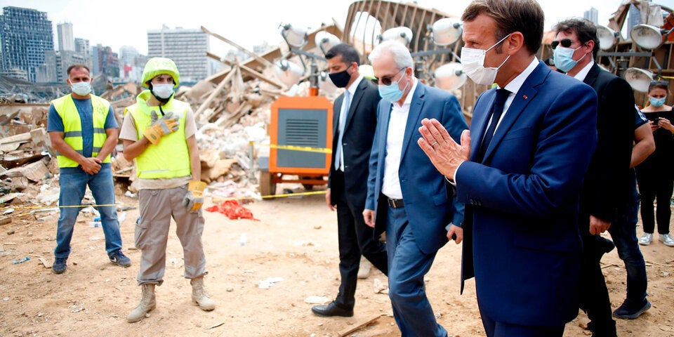 Macron Beirut