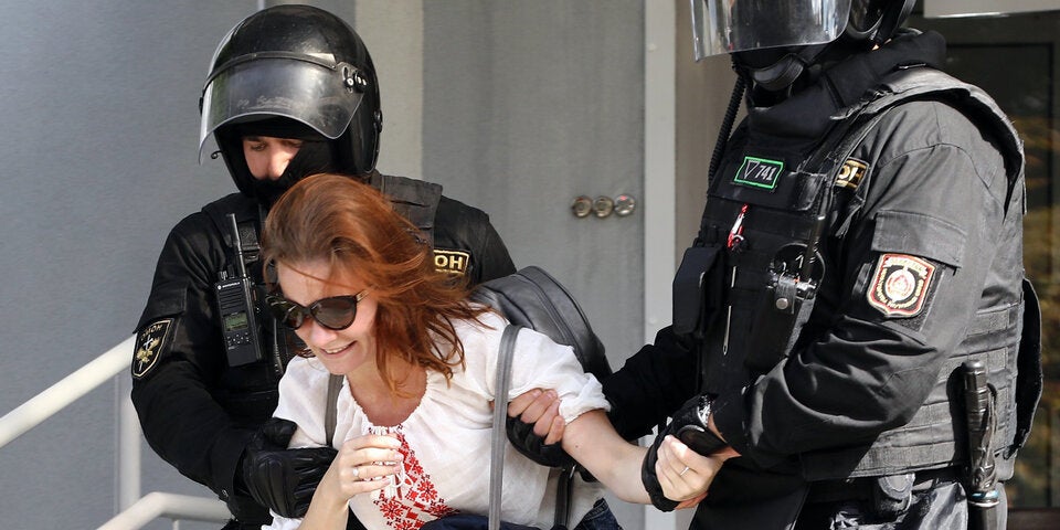 Minsk Weißrussland Belarus Demo