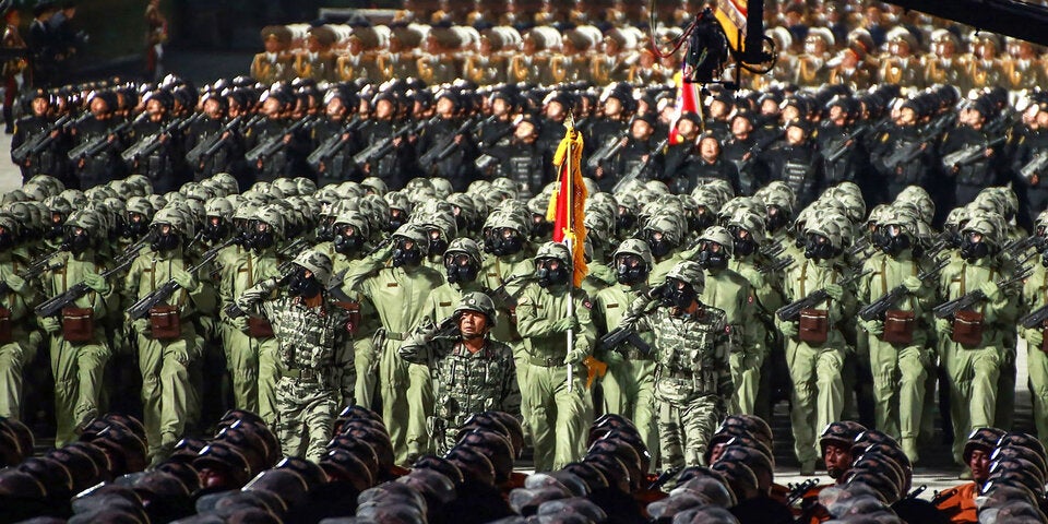Nordkorea Militärparade