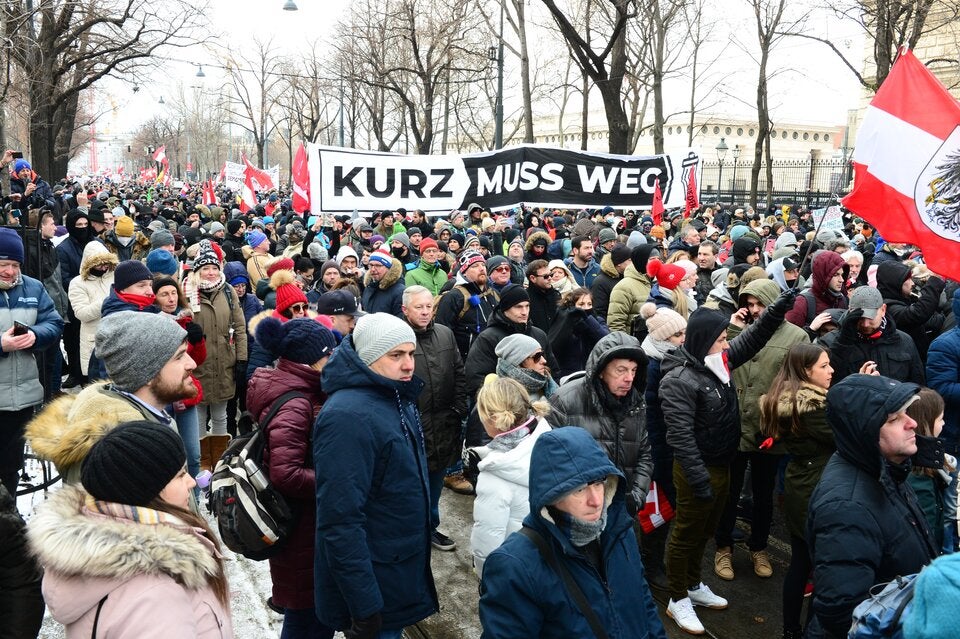 Corona Demo Wien Heldenplatz