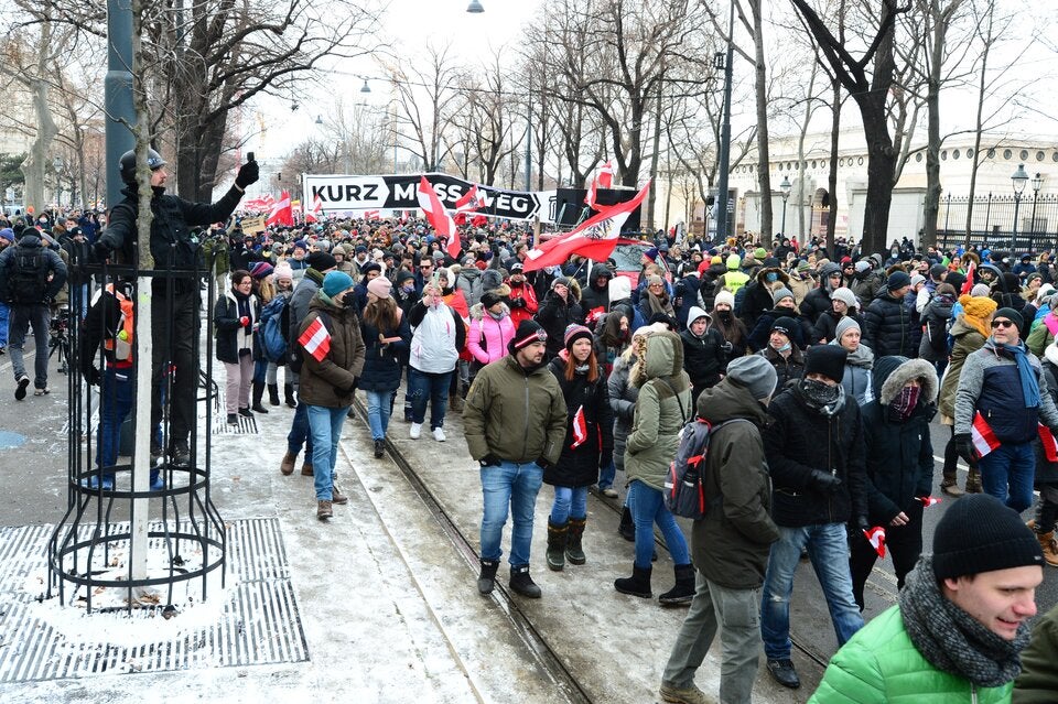 Corona Demo Wien Heldenplatz