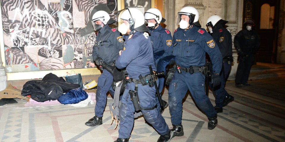 Polizei trug Besetzer aus dem Haus