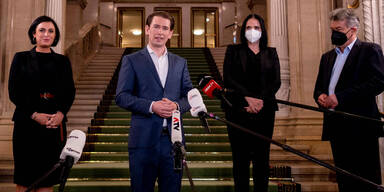 Kurz, Kogler, K&ouml;stinger, Mayer in der Staatsoper