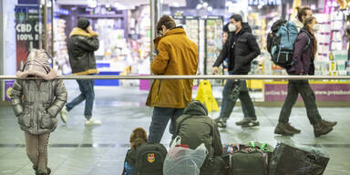 Ukraine-Fl&uuml;chtlinge Wiener Hauptbahnhof