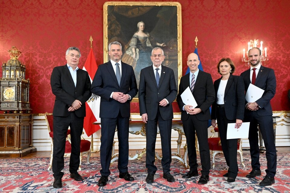 Angelobung Tursky Kocher Kraus-Winkler