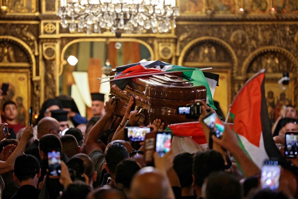 Gewalt bei Beerdigung von Journalistin in Jerusalem