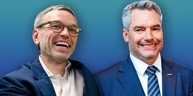 Herbert Kickl (FPÖ) und Karl Nehammer (ÖVP)