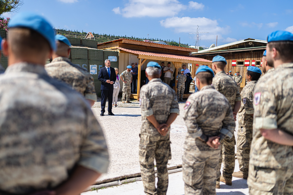 Nehammer und Tanner bei UNIFIL im Südlibanon