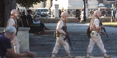 Krim Russische Soldaten