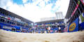 Beach-Volleyball mitten in der City