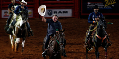 Brasiliens Pr&auml;sident Bolsonaro wirbt bei Rodeo um Stimmen