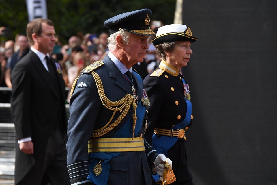Sarg der Queen in Westminister Hall aufgebahrt