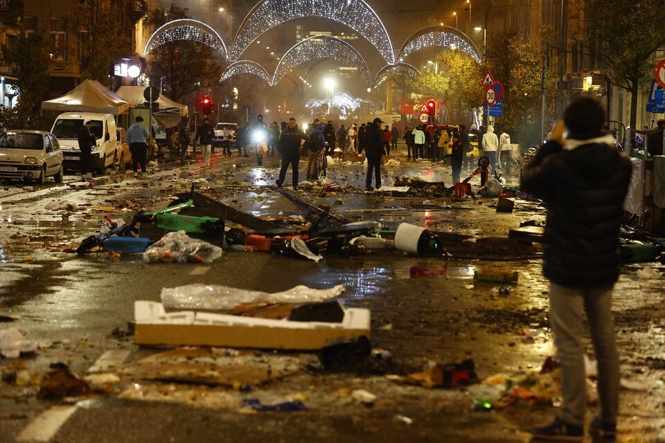 Schwere Ausschreitungen in Brüssel nach WM-Blamage