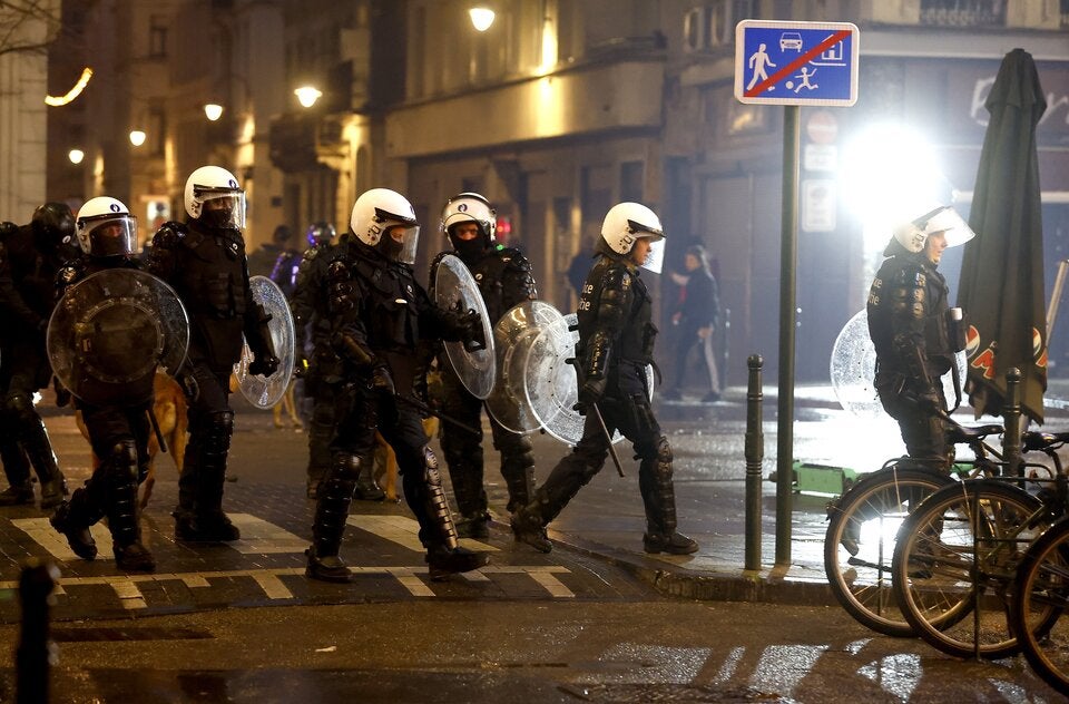 Schwere Ausschreitungen in Brüssel nach WM-Blamage