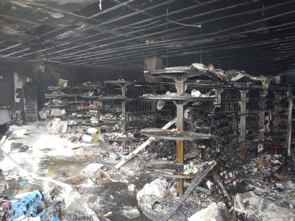 Geschäftsbrand Floridsdorf Tedi