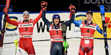 Garmisch Slalom Feller Kristoffersen Noel