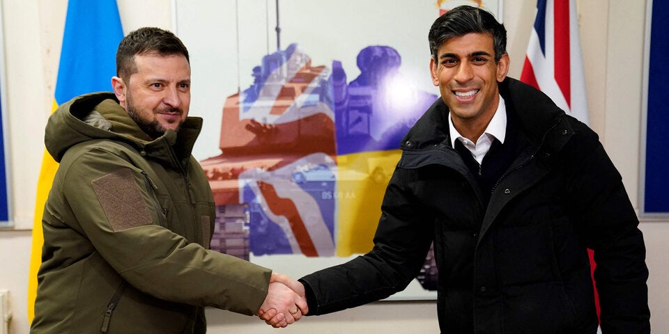 Selenskyj zu Besuch in Großbritannien