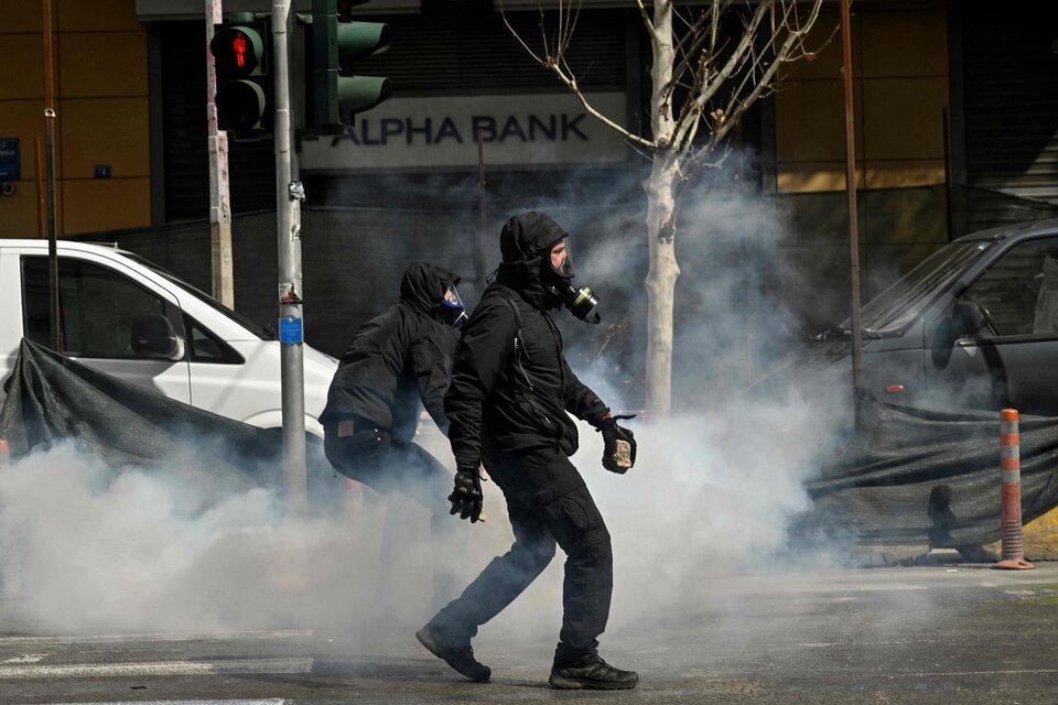 Griechenland Proteste Zugunglück