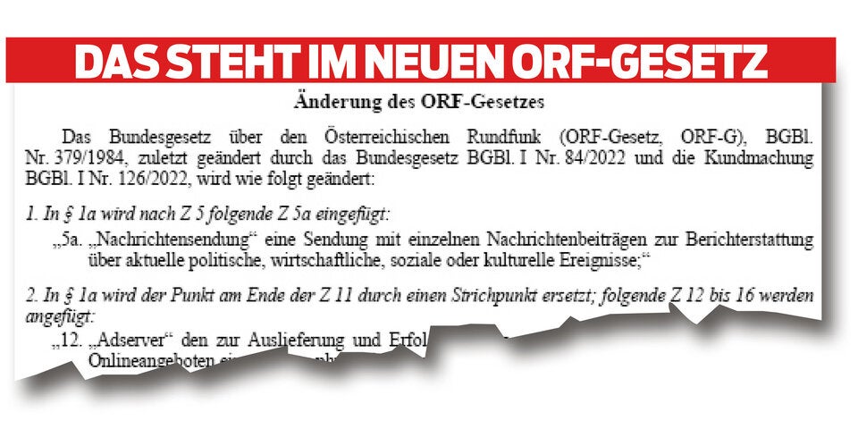 ORf Gesetz