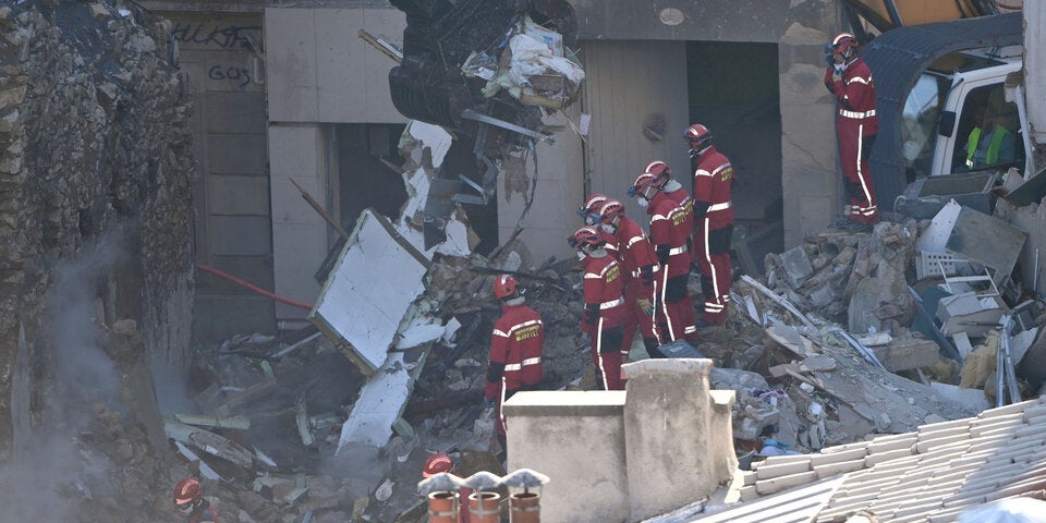 Haus in Marseille engestürzt