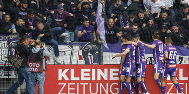 Austria Fan st&uuml;rzt in Graz