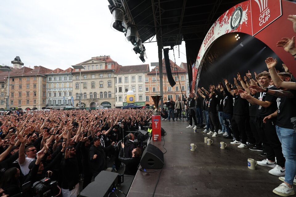 Sturm Graz Cup-Feier