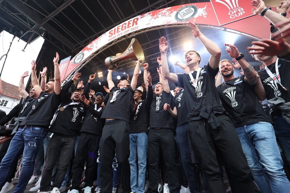 Sturm Graz Cup-Feier