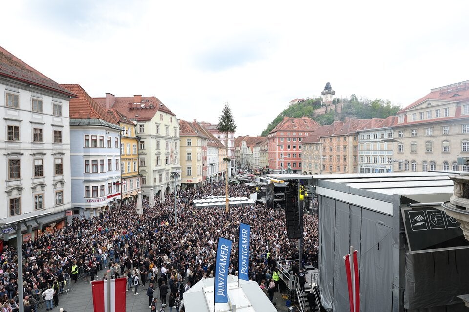 Sturm Graz Cup-Feier