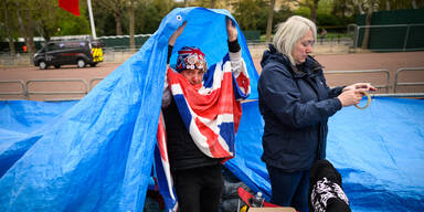 Fans der Royals campen in London