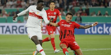 Eintracht Frankfurt mit Trainer Glasner im DFB-Pokal-Finale