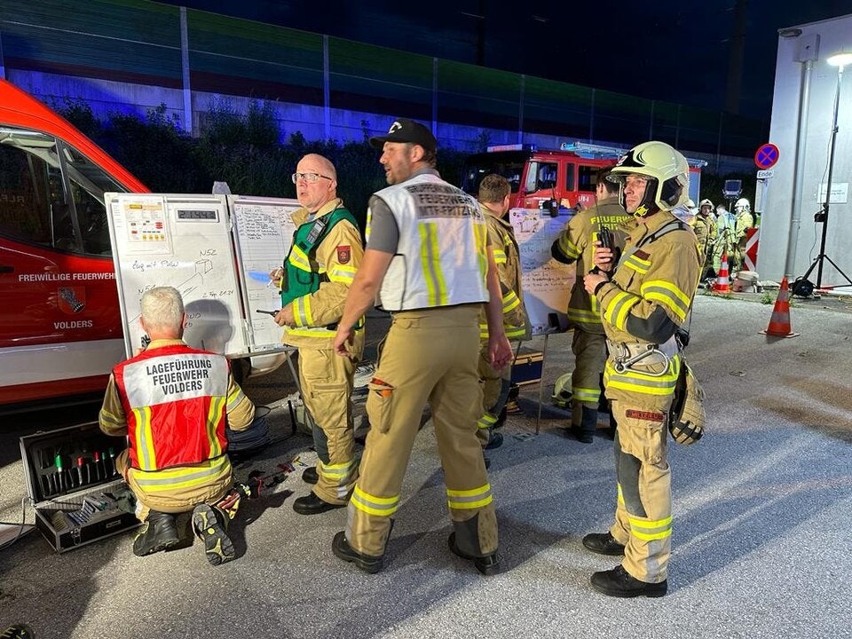 Brand Terfener Tunnel Fritzens Tirol