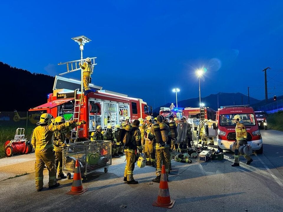 Brand Terfener Tunnel Fritzens Tirol