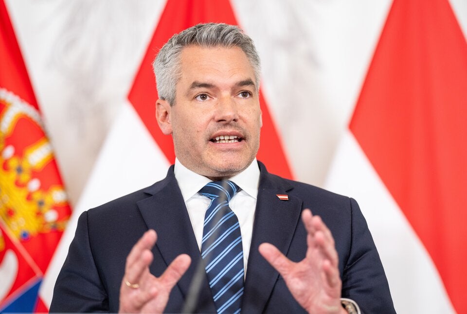 Nehammer legt sich bei Migrationsgipfel mit Orban an