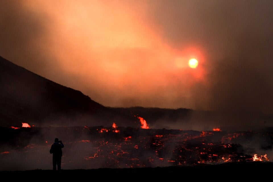 Spektakulär: Vulkan in Island ausgebrochen
