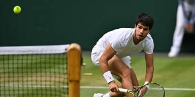 Tag 14: Im ersten Satz gab es für Alcaraz nichts zu holen.