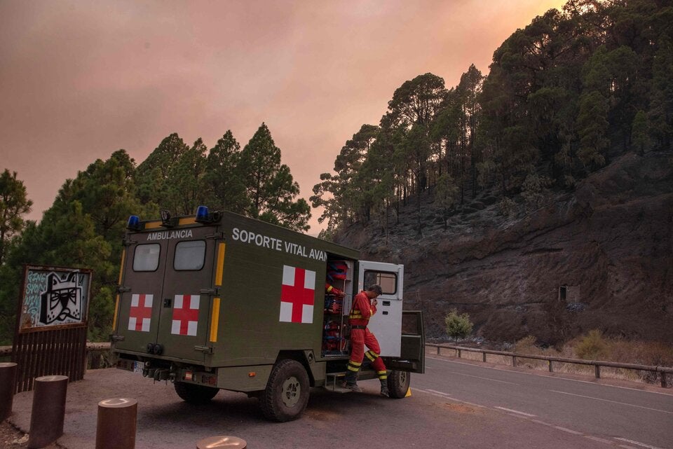 Waldbrand auf Teneriffa
