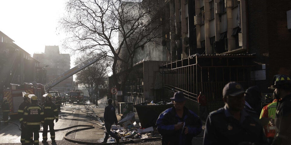 Brand in Johannesburg