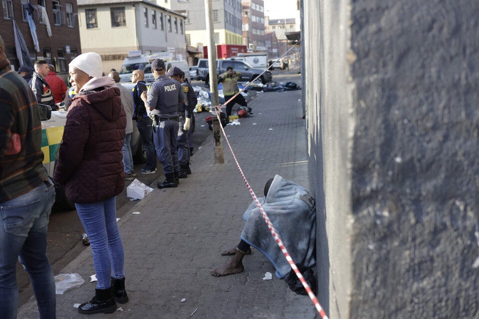 Brand in mehrstöckigem Gebäude in Johannesburg