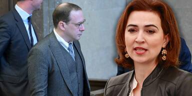 Justizministerin Alma Zadic (Grüne) und Florian Teichtmeister