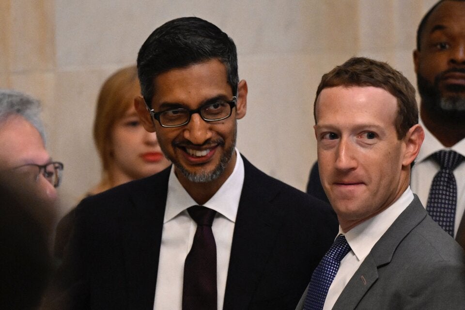 Zuckerberg und Google-Chef