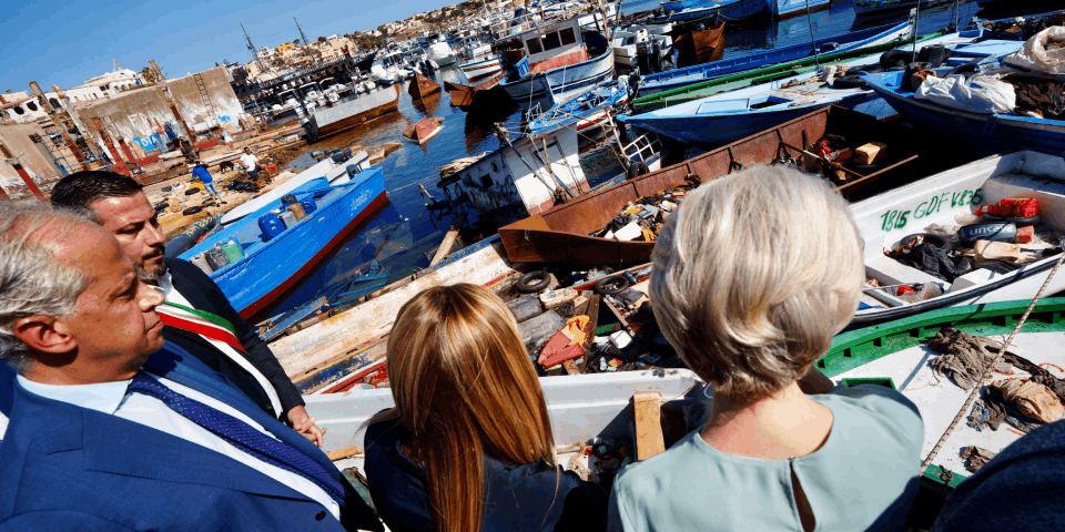 Meloni Meyen Lampedusa