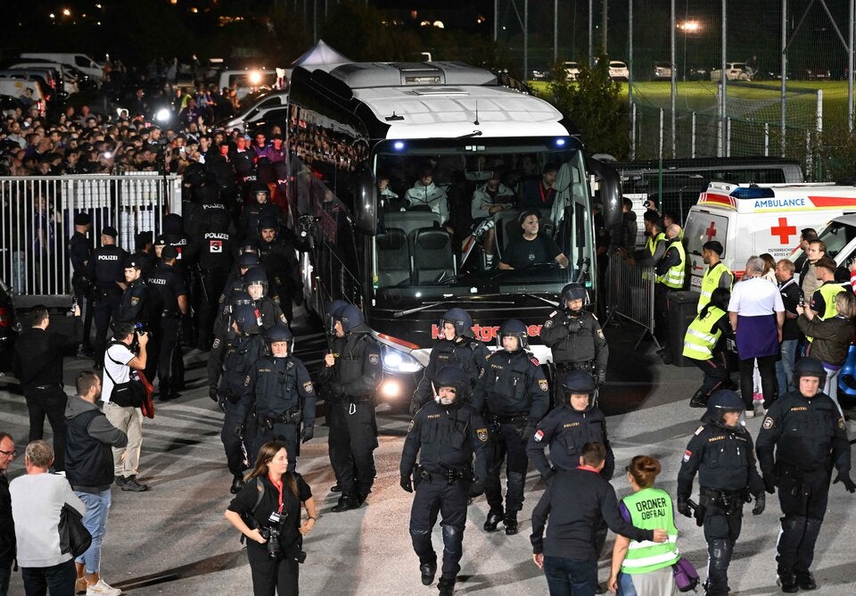 Teambus von Red Bull Salzburg