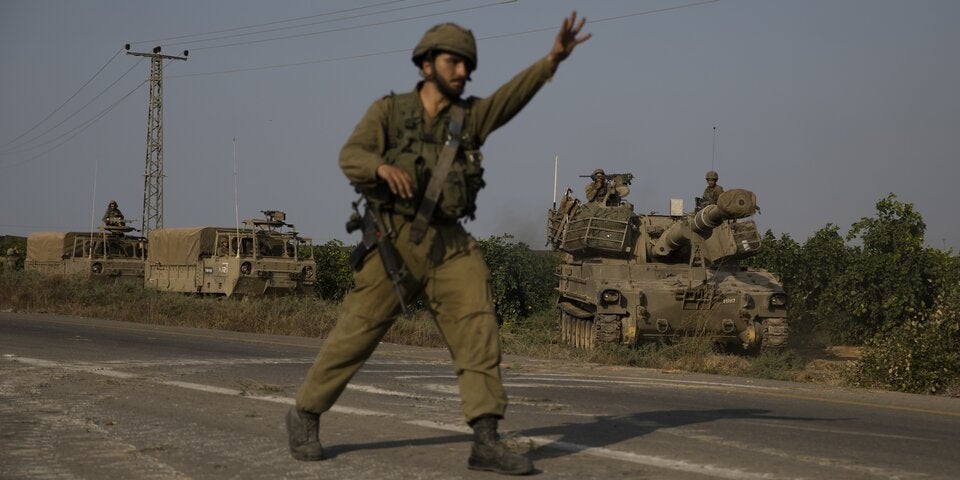 Israelischer Soldat im Gazastreifen